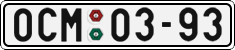 License plate of the Czech Republic, Cars (1960)