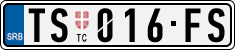 License plate of Serbia, Cars
