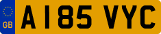License plate of the United Kingdom, 1983 year system