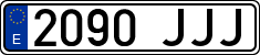 License plates of Spain, Ordinary (2000)
