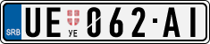 License plate of Serbia, Cars
