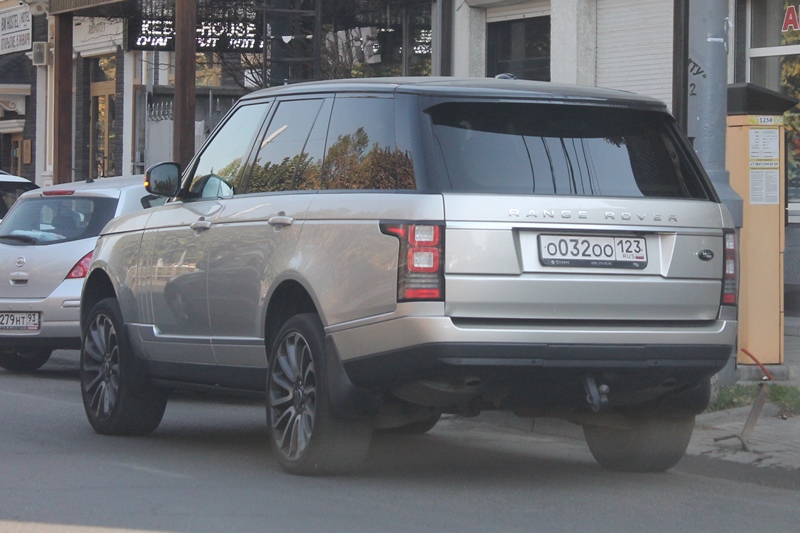 о 032 оо 123, Land Rover Range Rover 4th gen (L405), 2012–2018