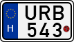 license plates of Hungary, Motorcycles (1990)