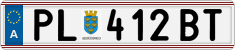 License plate of Austria, Regular plates