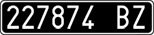 License plate of Italy, Cars (1927 year series)