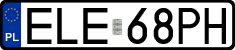 License plates of Poland, Regular car plates