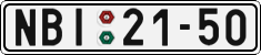 License plate of the Czech Republic, Cars (1960)