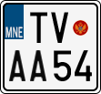 License plate of Montenegro, Motorcycles