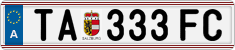 License plate of Austria, Regular plates
