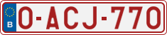 License plate of Belgium, Regular plates (2010)