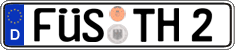 German license plate, Regular plates