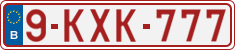 License plate of Belgium, Vanity Plates (2010)
