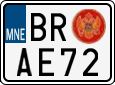 License plate of Montenegro, Mopeds