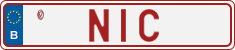 License plate of Belgium, Vanity Plates (2014)