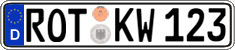 German license plate, Regular plates