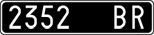 License plate of Italy, Cars (1927 year series)