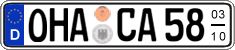 German license plate, Seasonal plates
