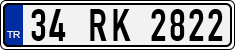 License plate of Turkey, Regular plates