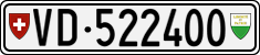 License plate of Switzerland, Cars