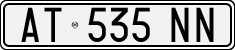 License plate of Italy, Cars (1994 year series)