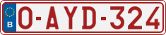License plate of Belgium, Regular plates (2010)