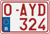 License plate of Belgium, Regular plates (2010)