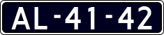 License plate of the Netherlands, Imported oldtimers (cars)