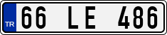 License plate of Turkey, Regular plates