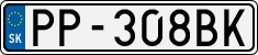 License plate of Slovakia, Cars