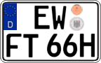 German license plate, Plates for oldtimers (type 