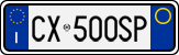 License plate of Italy, Cars (1994 year series)