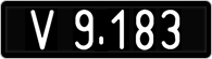 License plate of Austria, 1947 year system