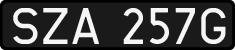 License plates of Poland, 1976 year system