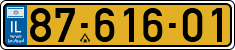 License plate of Israel, Regular plates