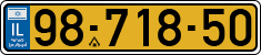 License plate of Israel, Regular plates