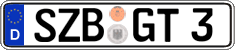 German license plate, Regular plates