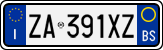 License plate of Italy, Cars (1994 year series)