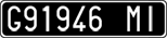 License plate of Italy, Cars (1927 year series)