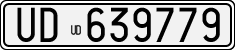 License plate of Italy, Cars (1927 year series)