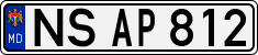 License plate of Moldova, Cars (1992)