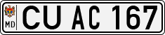 License plate of Moldova, Cars (1992)