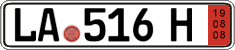 German license plate, Export transit plates
