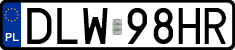 License plates of Poland, Regular car plates