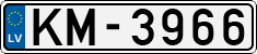 License plate of Latvia, Regular car plates