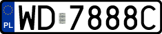License plates of Poland, Regular car plates