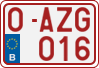 License plate of Belgium, Regular plates (2010)