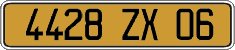 French license plate, FNI
