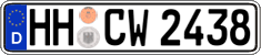 German license plate, Regular plates