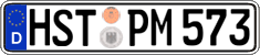 German license plate, Regular plates