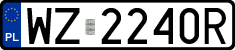 License plates of Poland, Regular car plates